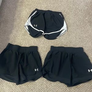 UNDER ARMOUR SHORTS BUNDLE OF 3 WOMENS